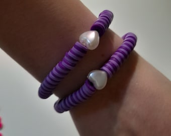 Purple BFF bracelet set