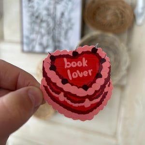 Book Lover Cake Sticker
