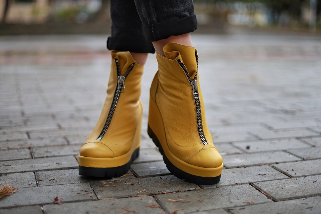 Yello イエロー BEAR PLATFORM SHORT BOOTS Yello イエロー BEAR PLATFORM SHORT BOOTS YELLO / BEAR PLATFORM