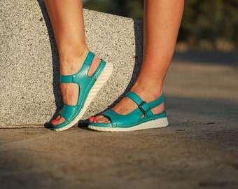 SAS Women's Huarache Sandals - Handcrafted Leather/Suede Sandals With Adjustable Buckles & Cushioned Footbed For Walking Comfort