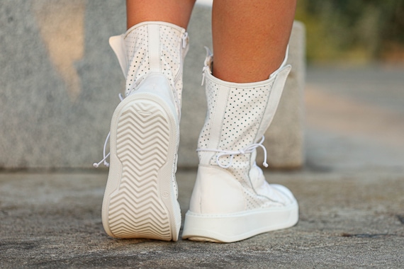 sneaker boots white