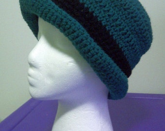 PDF Roll Brim Crusher Hat, Crochet Pattern