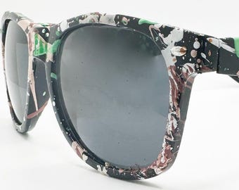 Space Camo - Black Frame - Wayfarer Style - UV 400/CE Lenses