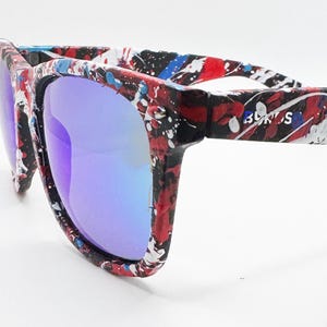 Patriot Deluxe - Wayfarer Style - Polarized UV 400 Blue Lens bild 1