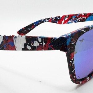Patriot Deluxe - Wayfarer Style - Polarized UV 400 Blue Lens bild 5