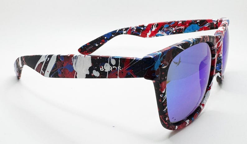 Patriot Deluxe - Wayfarer Style - Polarized UV 400 Blue Lens bild 5