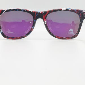 Patriot Deluxe - Wayfarer Style - Polarized UV 400 Blue Lens bild 3