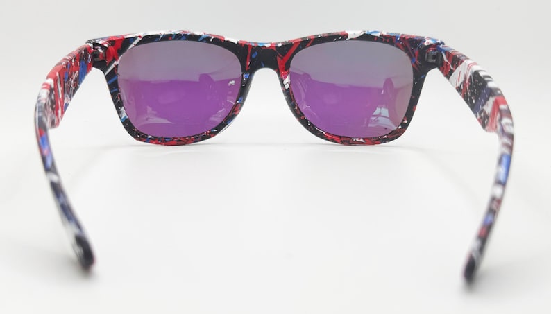 Patriot Deluxe - Wayfarer Style - Polarized UV 400 Blue Lens bild 3
