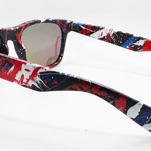 Patriot Deluxe - Wayfarer Style - Polarized UV 400 Blue Lens bild 2