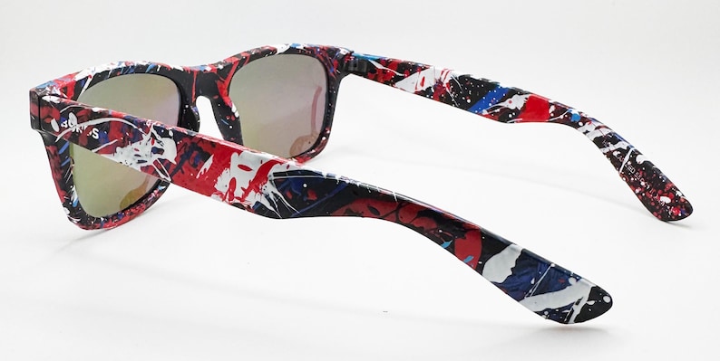 Patriot Deluxe - Wayfarer Style - Polarized UV 400 Blue Lens bild 2