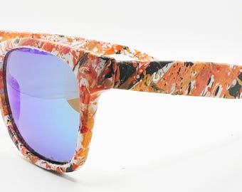 Pumkin Spice Deluxe - Wayfarer Style - Polarized UV 400 Blue Lens