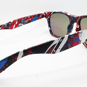 Patriot Deluxe - Wayfarer Style - Polarized UV 400 Blue Lens bild 4