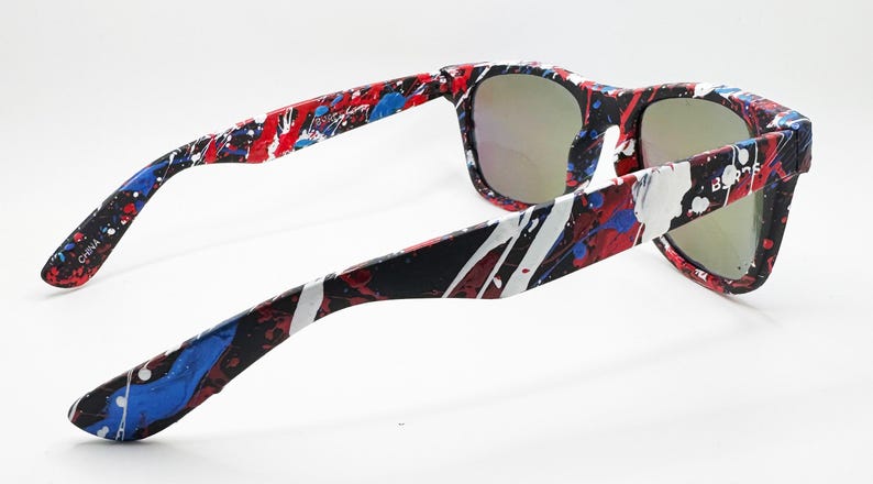 Patriot Deluxe - Wayfarer Style - Polarized UV 400 Blue Lens bild 4