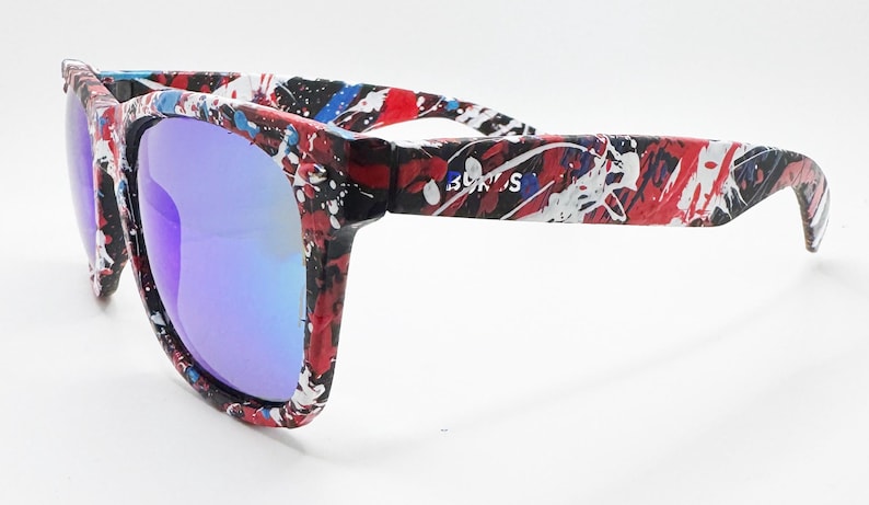 Patriot Deluxe - Wayfarer Style - Polarized UV 400 Blue Lens bild 1