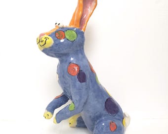Handmade Ceramic Rabbit Sculpture: One-of-a-kind Bunny Art - Etsy