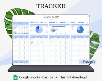 Budget Planner Google Sheet | Monthly Budget Spreadsheet | Simple Paycheck Budget Template | Weekly Financial Planner for Beginners