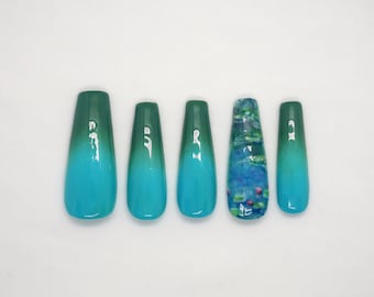 Wasserlilien Press-on Nail Set