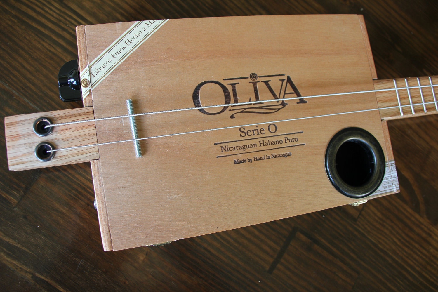 Cigar Box Bass Guitar 2 String Etsy