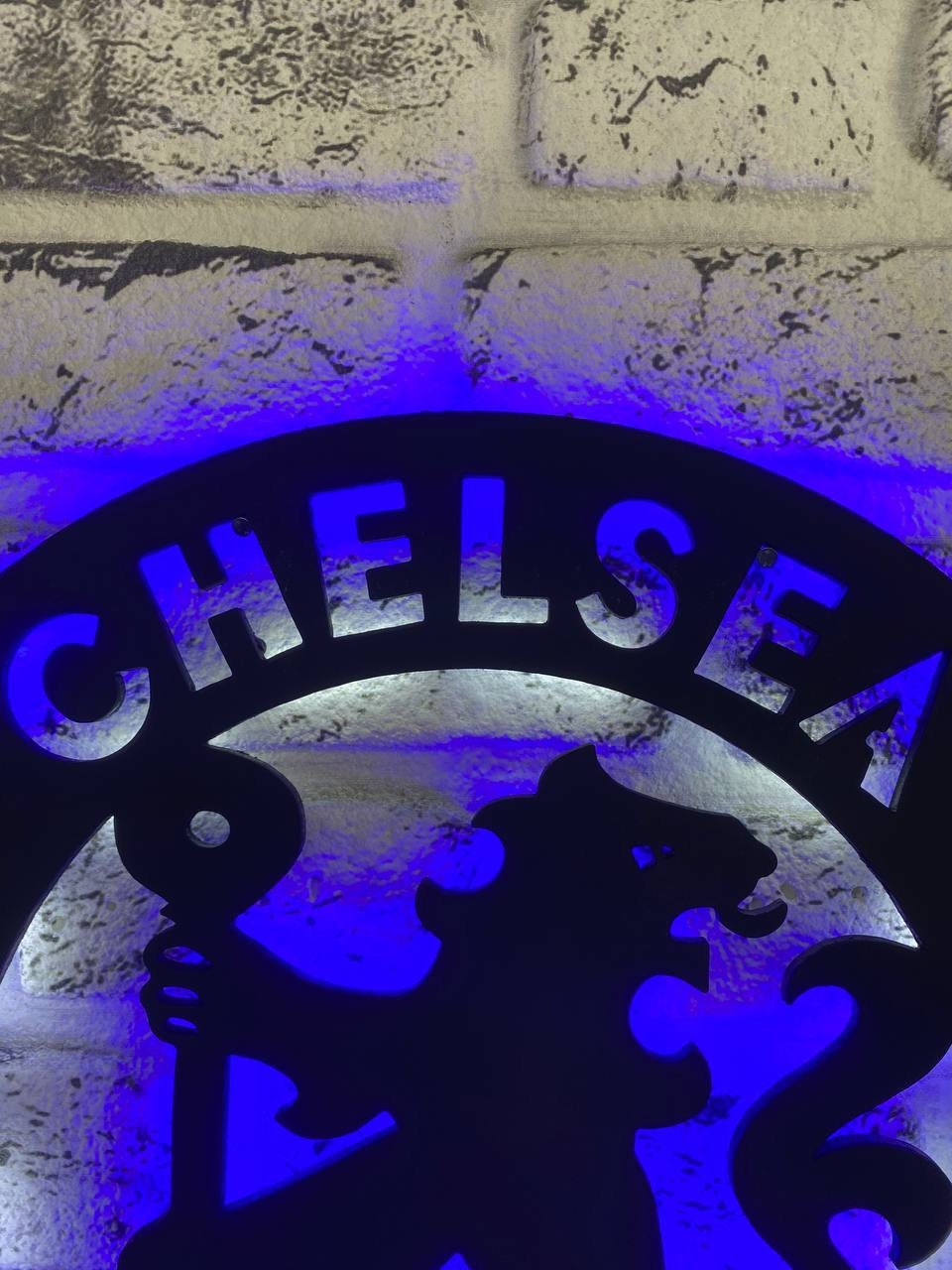 Chelsea Wooden Led Sign, Chelsea Wooden Lamp, FC Chelsea Gift for Fans ...