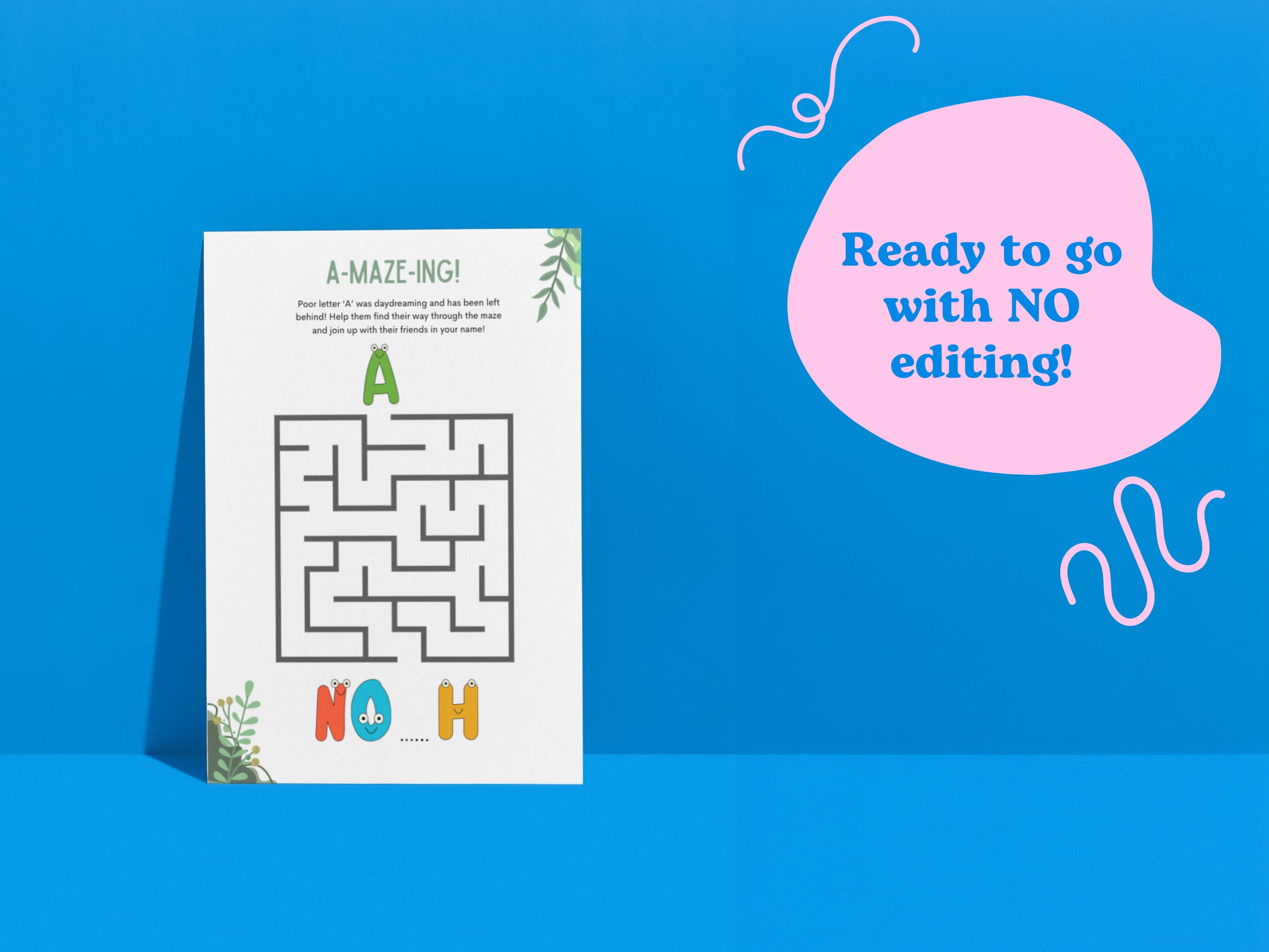 Custom Activity Book Custom Activity Book Instant Download | Noah | Personalized Printables ...
