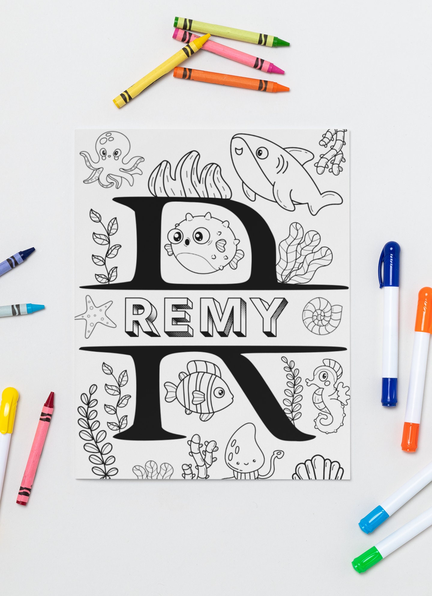 Custom Activity Book Instant Download | Remy | Personalized Printables ...