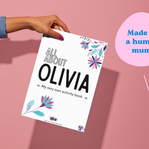Custom Activity Book Instant Download | Olivia | Personalized ...