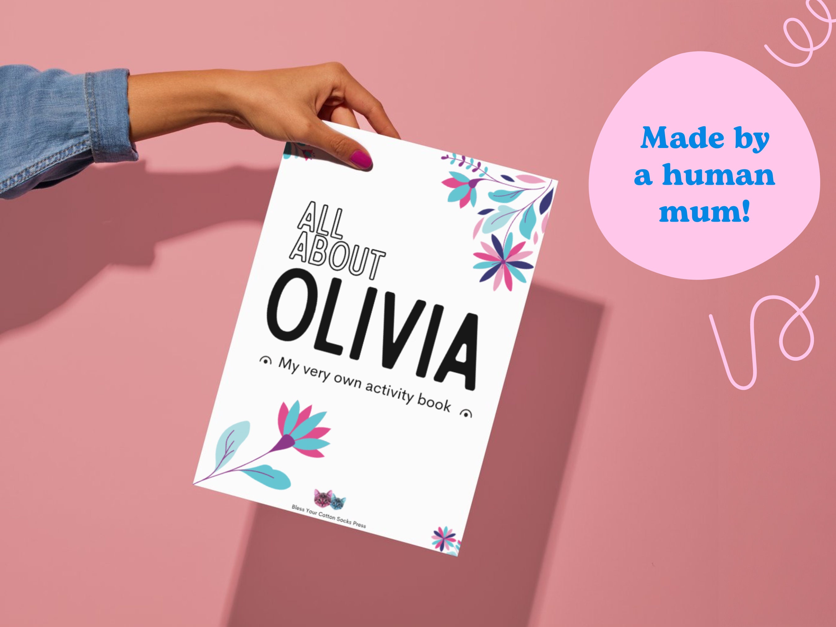 Custom Activity Book Custom Activity Book Instant Download | Olivia | Personalized ...