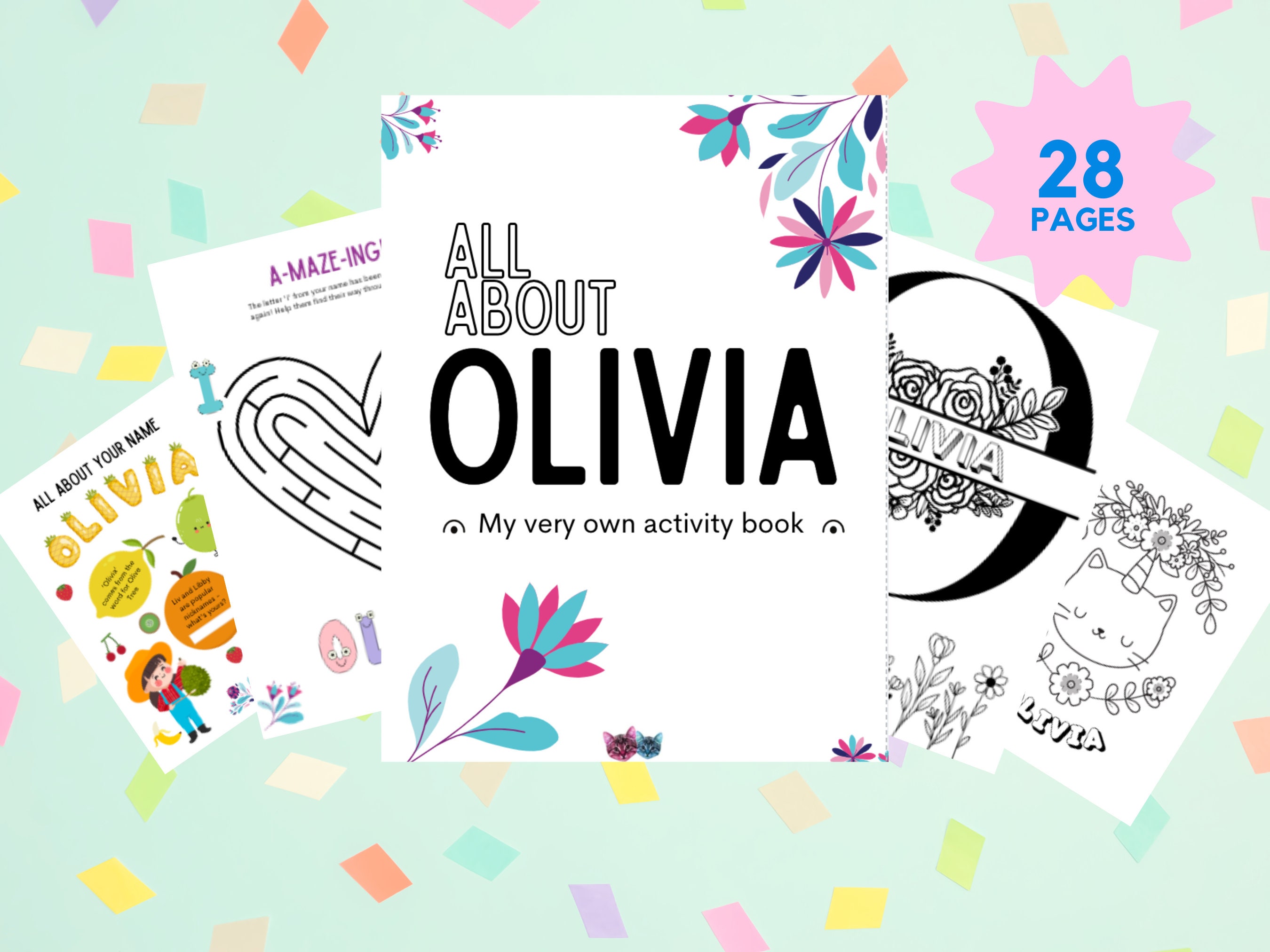 Olivia lettering - Etsy Nederland