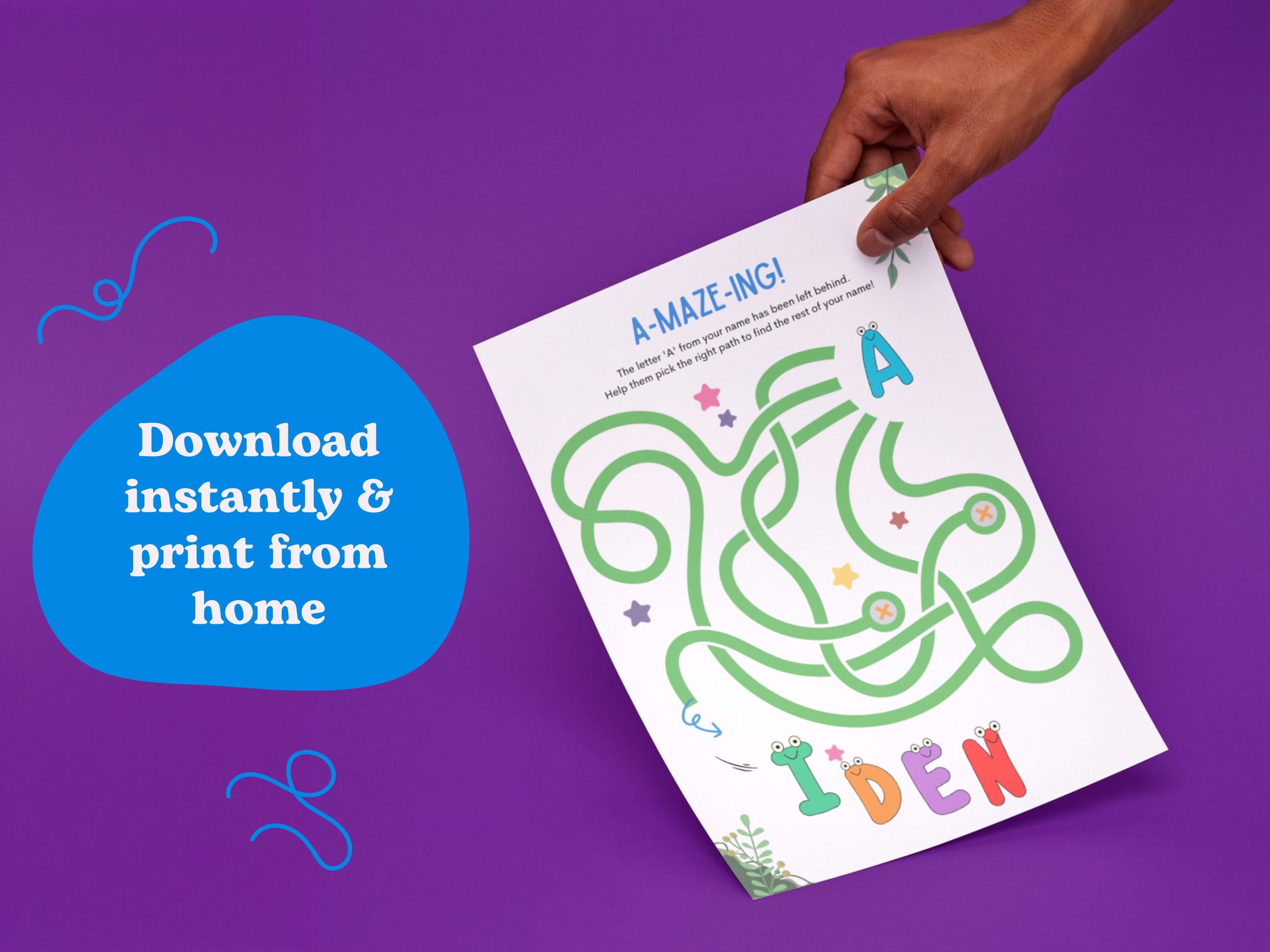 Custom Activity Book Custom Activity Book Instant Download | Aiden | Personalized Printables ...