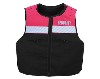 Laser-Cut MOLLE Tactical Vest: High Visibility, Adjustable, Waterproof