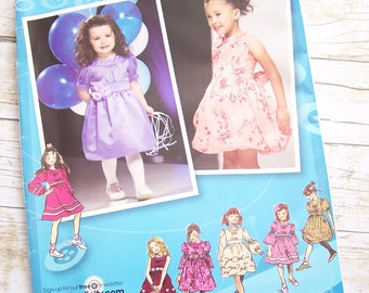 Simplicity 2767 Project Runway children's sewing pattern girls dress size BB 4-5-6-7-8 uncut