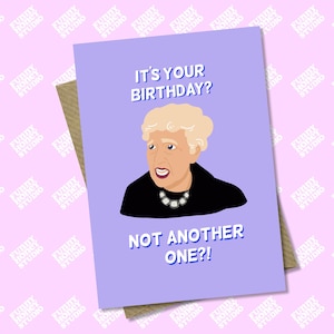 C'est votre anniversaire ? Pas un autre ? ! Carte meme, carte drôle, carte d'anniversaire, carte ancienne, grossier, carte A6 A5 par Funny Honey Studio