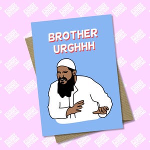 Brother Urgh, Brother Eww, Qu'est-ce que c'est que frère, carte Meme, carte drôle, anniversaire, fête des pères, anniversaire de mariage, grossier, carte A6 A5 par Funny Honey