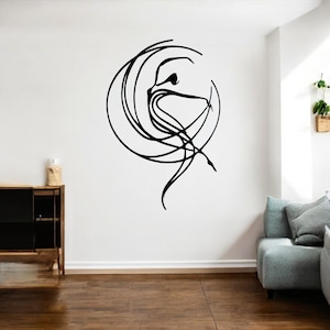 Minimalist Metal Dancer Wall Art - Elegant Ballet Silhouette Decor for Home, Office, Living Room, Patio, Cafe, Banquet Hall Gift
