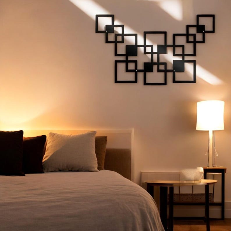 Modern Geometric Metal Wall Art Black Iron Wall Decor For Living Room modern-geometric-metal-wall-art-black-iron-wall-decor-for-living-room