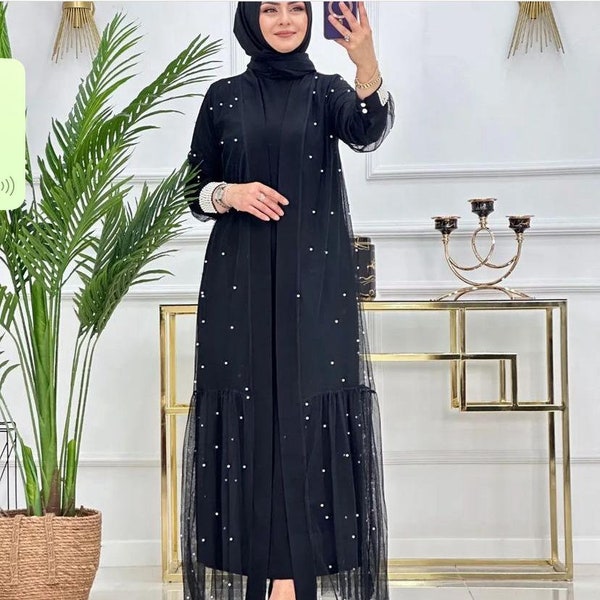 Modest Dubai Abaya I Muslim Evening Dress I Hijab Prom Dress I Evening Gown
