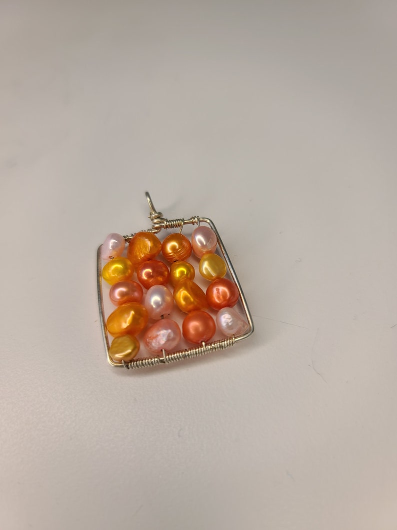 Fresh Water Pearl Square Necklace