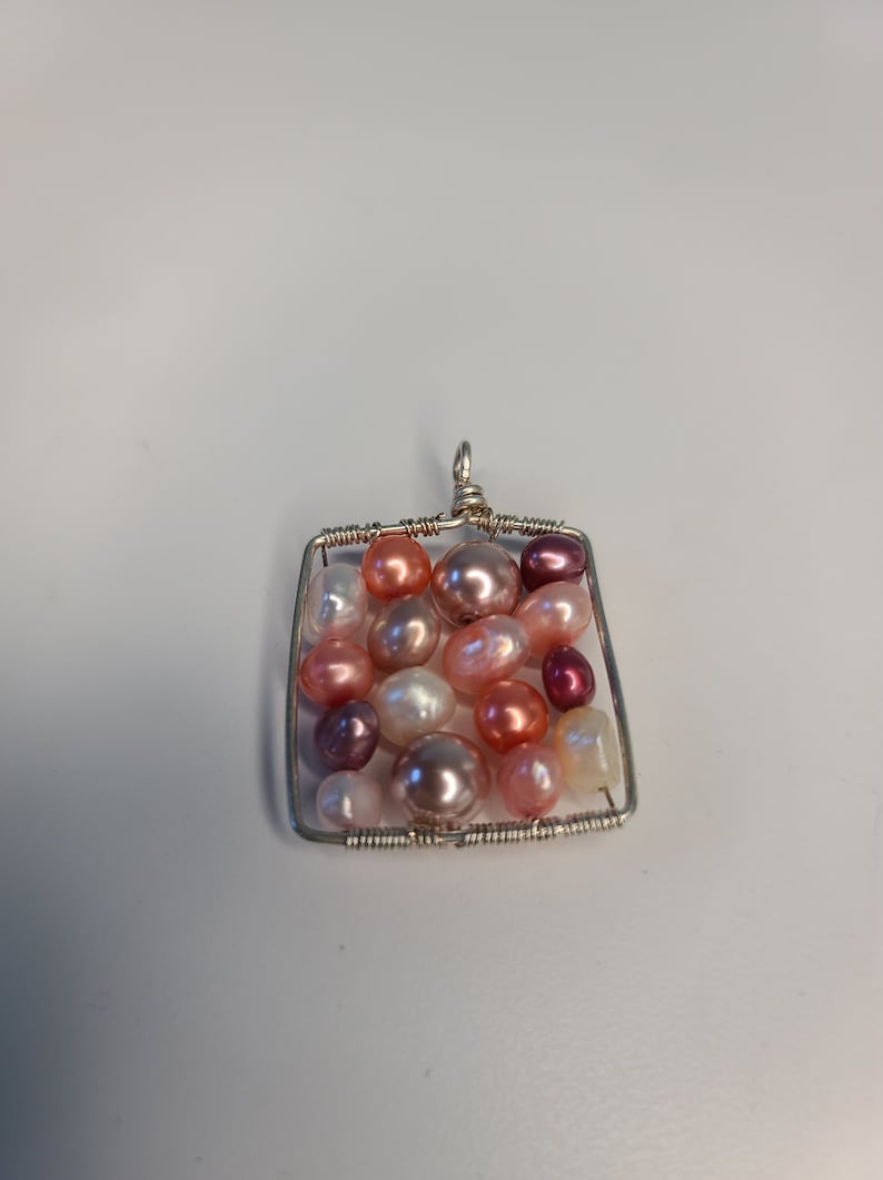 Fresh Water Pearl Square Necklace