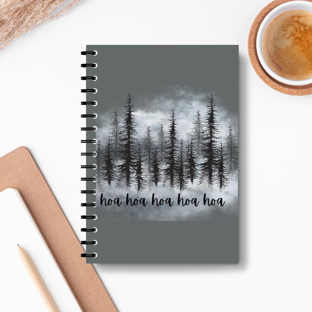 Hoa Hoa Hoa Hoa Hoa Spiral Notebook, Twilight Inspired Journal, Forks WA Gift, Twilight Hoa Hoa