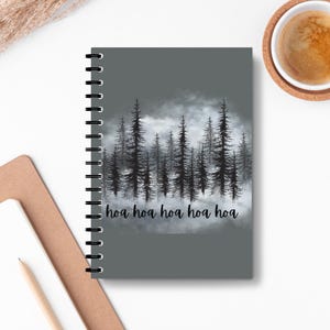 Hoa Hoa Hoa Hoa Hoa Spiral Notebook, Twilight Inspired Journal, Forks WA Gift, Twilight Hoa Hoa Hoa Ruled Notebook, Book Lover Journal Gift