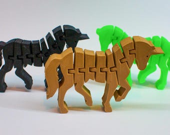 3D Printed Flexible Horse