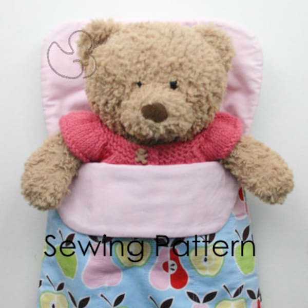 Doll and Teddy Sleeping Bag Sewing Pattern