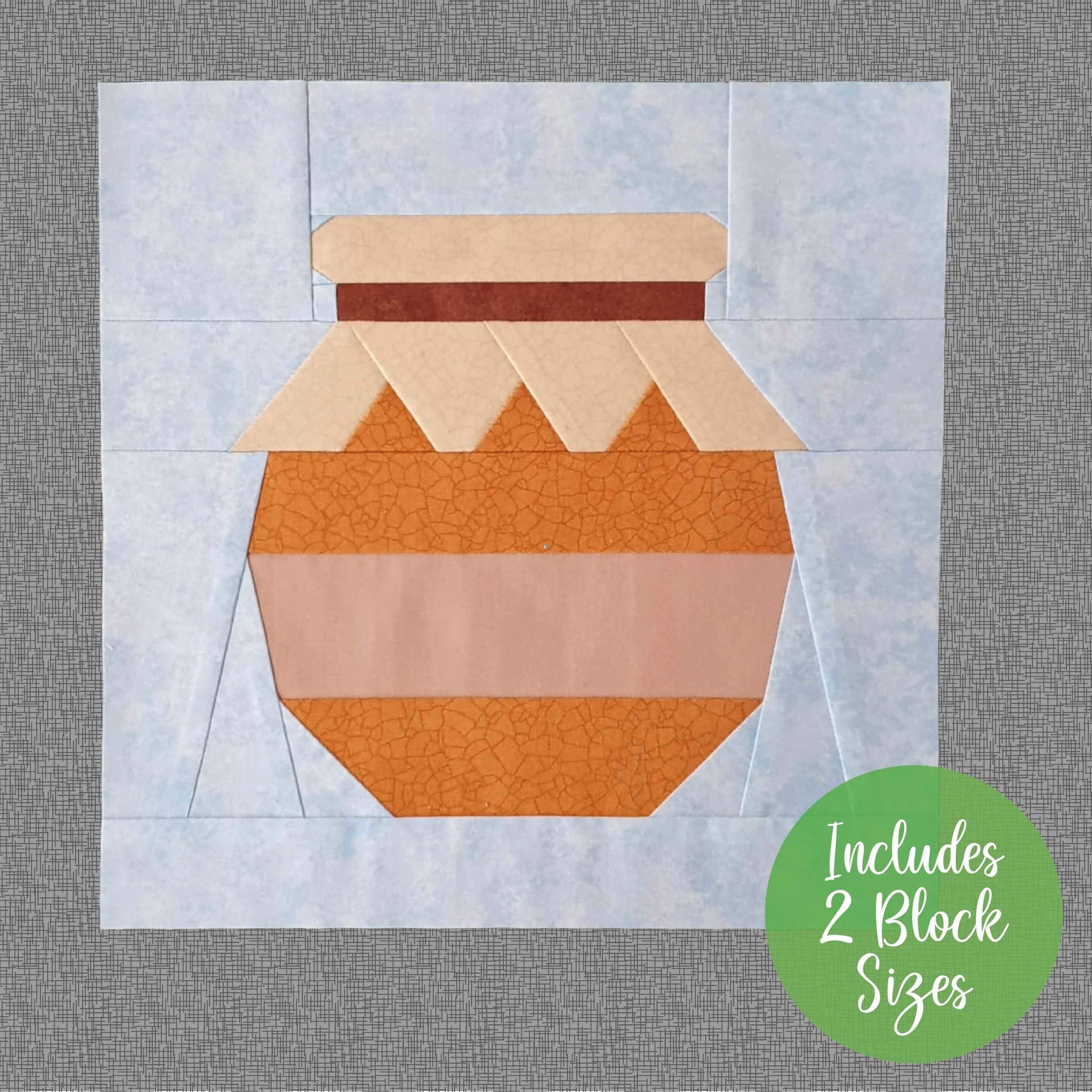 Honey Pot FPP Quilt Block: Spring/summer Patchwork, 2 Sizes (PDF ...