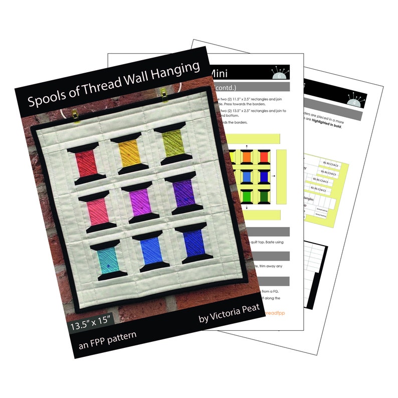 Spools of Thread : Foundation Paper Piecing Pdf Pattern - Etsy