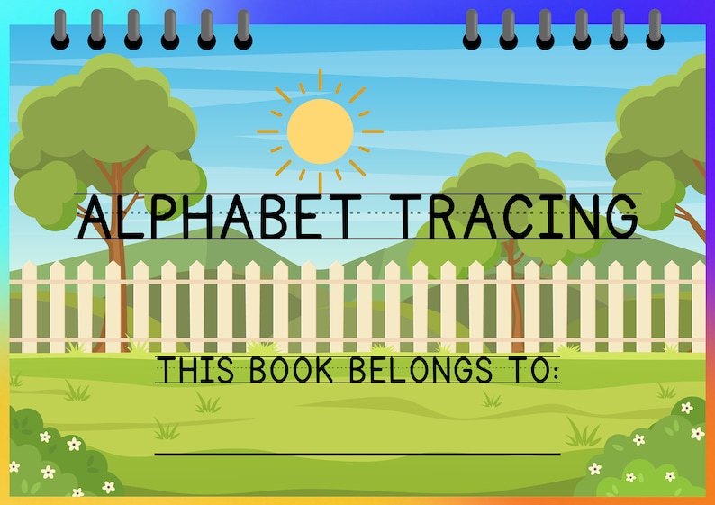 Alphabet AZ Children's Book Tracing Book for Toddlers Ready to Print