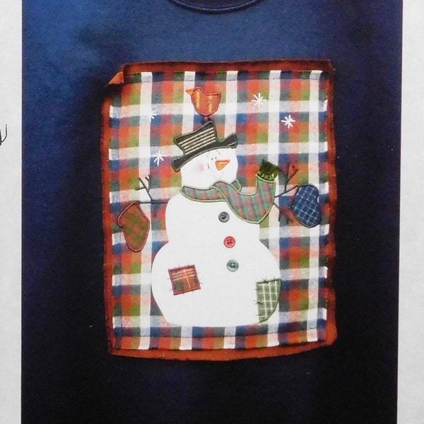 Snow Days Appliquéd Sweatshirt Pattern 26 from Appli-Kays Snowman