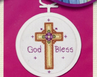 CROSS Ready Set Stitch Janlynn Counted Cross Stitch Embroidery Kit 998-7006 Ornament Kit