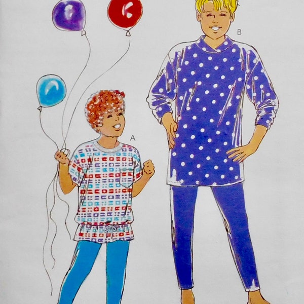 Child's Pull-on Pants and Tops Kwik Sew Pattern 2048 sizes 4 5 6 7   UNCUT Vintage 1980