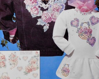 Rose Bouquet No-Sew Appliqué Daisy Kingdom 6325 Vintage 1991