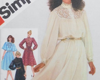 Misses Dress in 2 Lengths Simplicity Pattern 5284 Vintage 1981 UNCUT